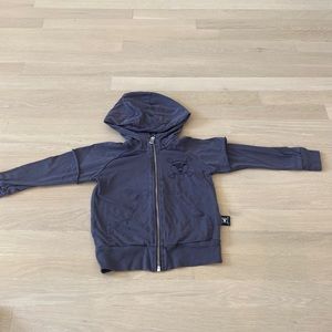 Nununu light zip up hoodie size 2-3